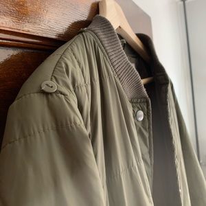 Military Style Quilted Liner Coat